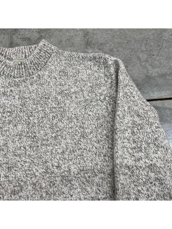 vintage l.l. bean made in usa beige wool knit sweater size medium - Picture 2 of 3